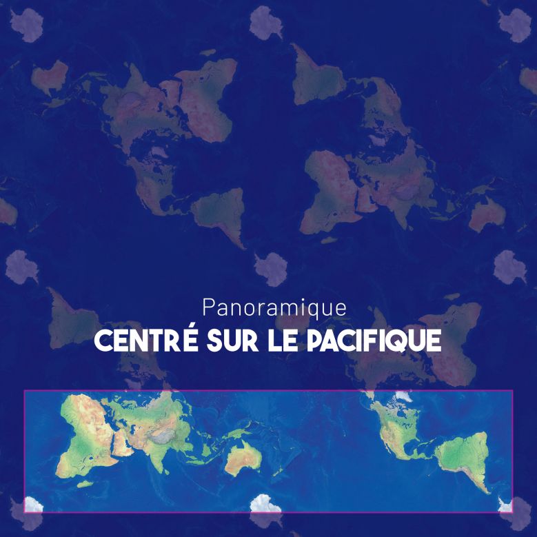 Pavage du planisphère carré — vue 10